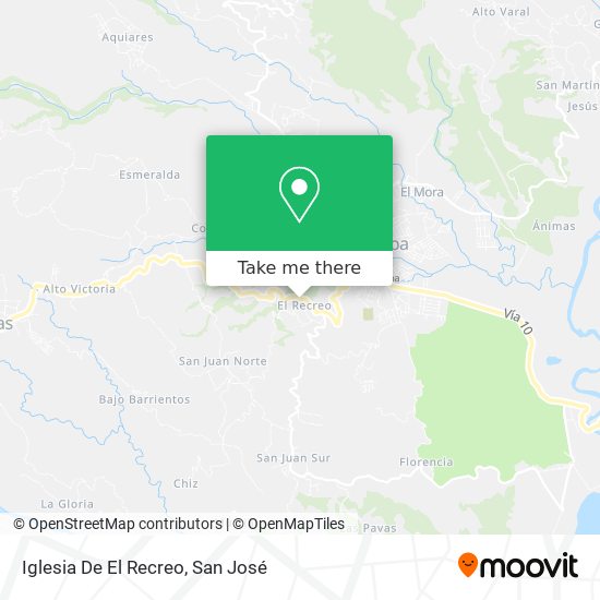 Mapa de Iglesia De El Recreo