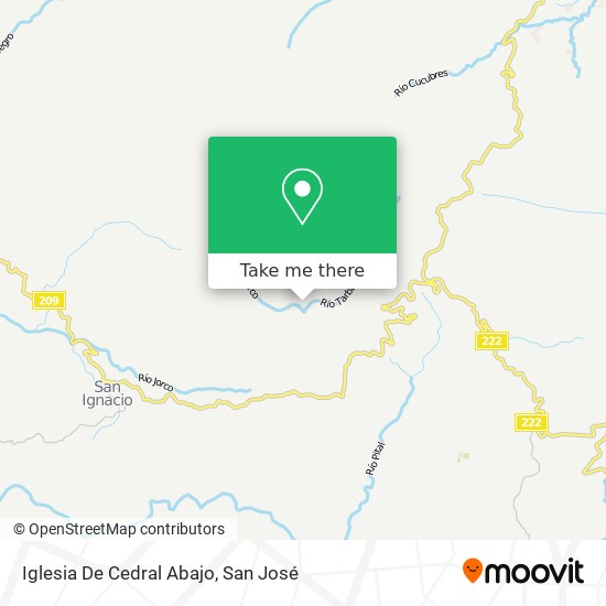 Iglesia De Cedral Abajo map