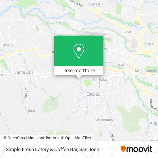 Simple Fresh Eatery & Coffee Bar map