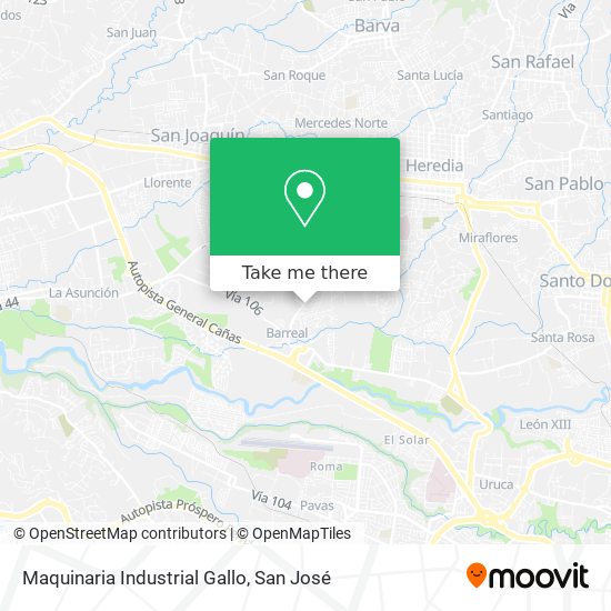Maquinaria Industrial Gallo map