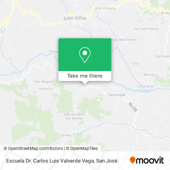 Escuela Dr. Carlos Luis Valverde Vega map