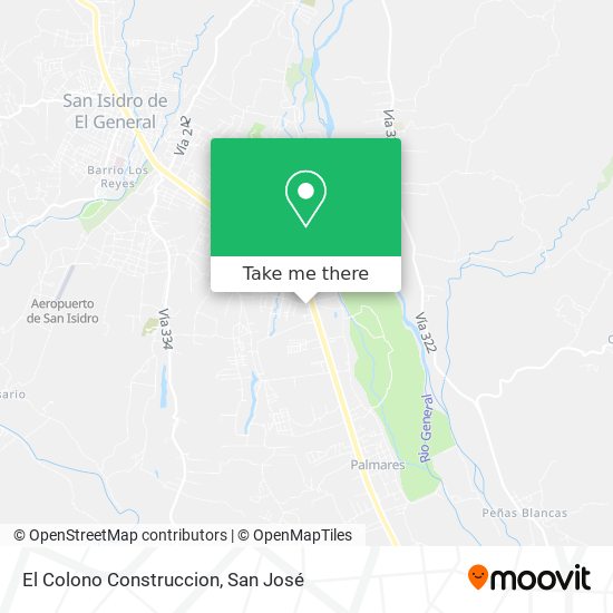 El Colono Construccion map
