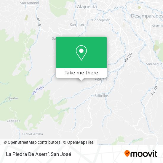 La Piedra De Aserrí map