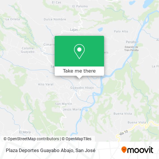 Plaza Deportes Guayabo Abajo map