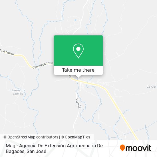 Mapa de Mag - Agencia De Extensión Agropecuaria De Bagaces