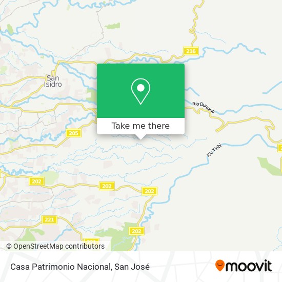 Casa Patrimonio Nacional map