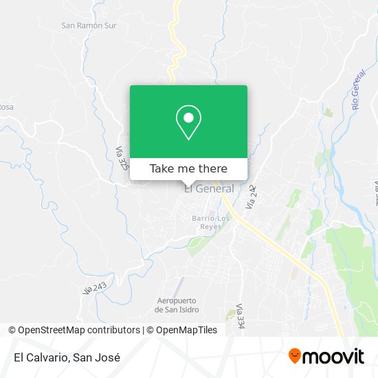 Mapa de El Calvario