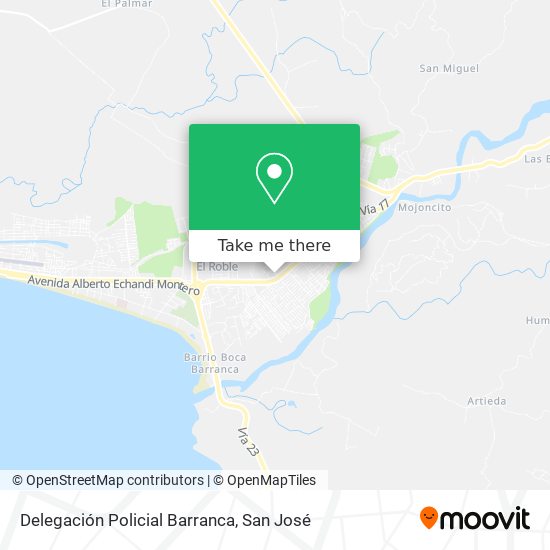 Delegación Policial Barranca map