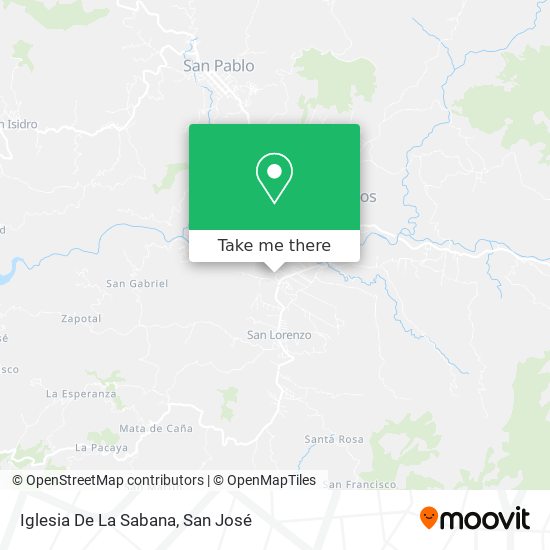 Mapa de Iglesia De La Sabana