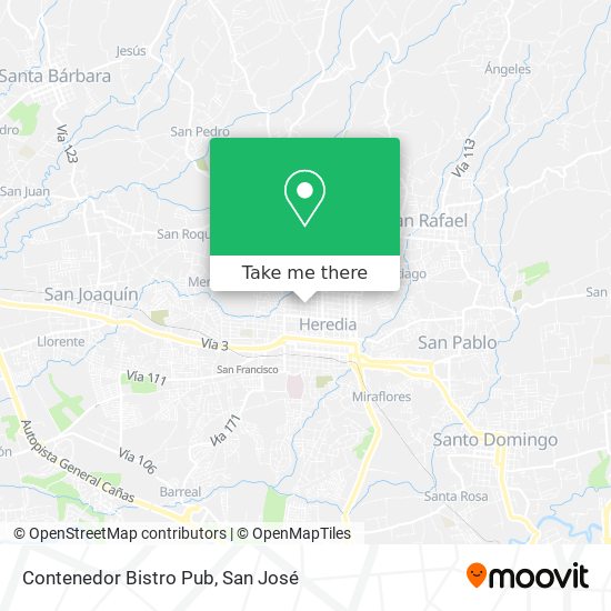 Mapa de Contenedor Bistro Pub