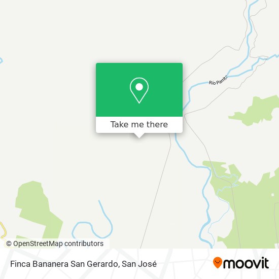 Finca Bananera San Gerardo map