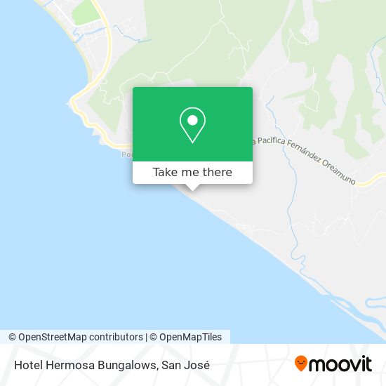 Mapa de Hotel Hermosa Bungalows