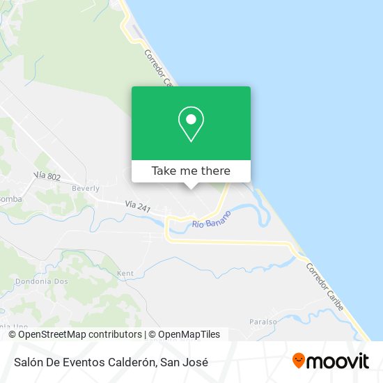 Mapa de Salón De Eventos Calderón