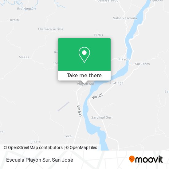Mapa de Escuela Playón Sur