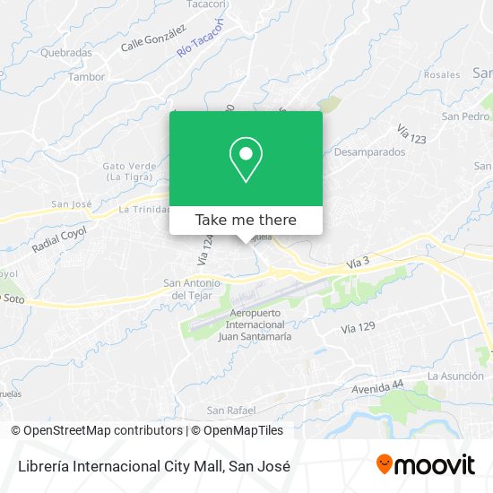 Librería Internacional City Mall map
