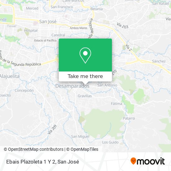 Ebais Plazoleta 1 Y 2 map