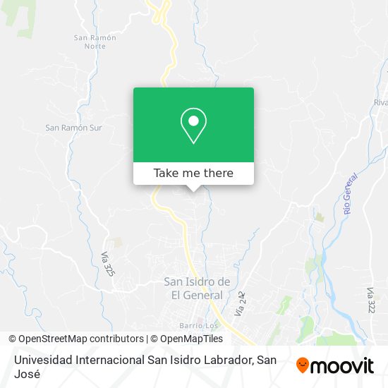 Univesidad Internacional San Isidro Labrador map