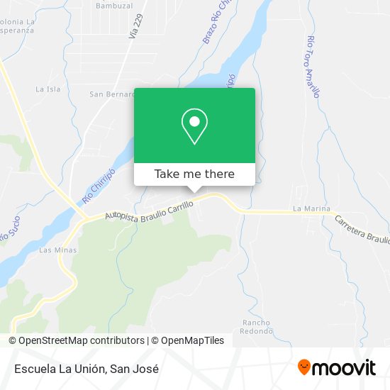 Escuela La Unión map