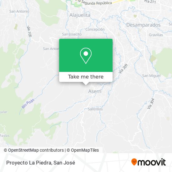 Proyecto La Piedra map