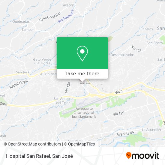 Hospital San Rafael map