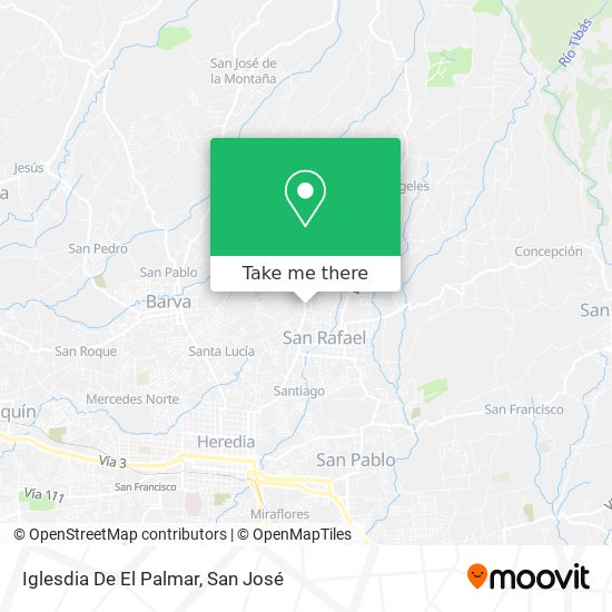 Iglesdia De El Palmar map