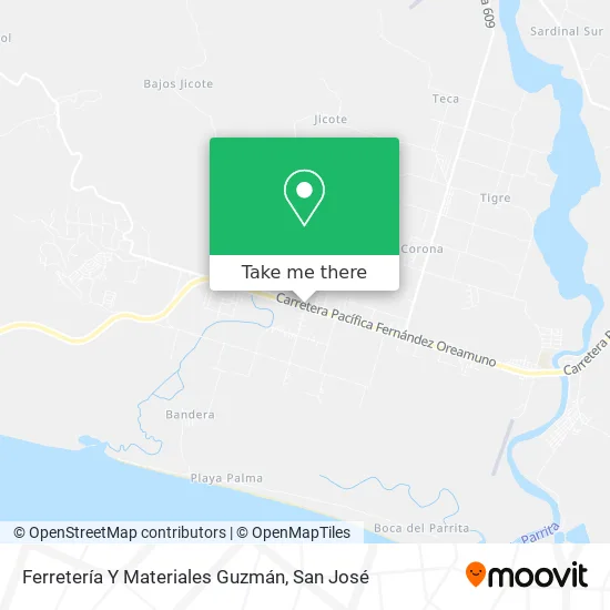 Mapa de Ferretería Y Materiales Guzmán