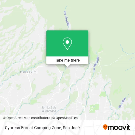 Mapa de Cypress Forest Camping Zone