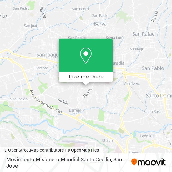 Movimiento Misionero Mundial Santa Cecilia map