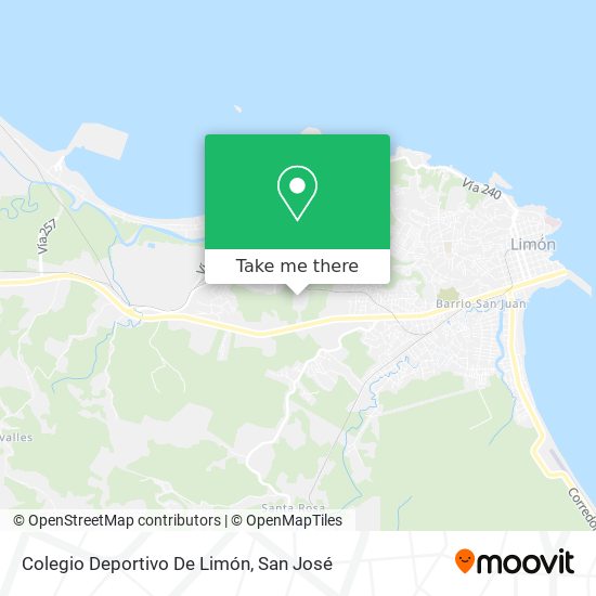 Colegio Deportivo De Limón map