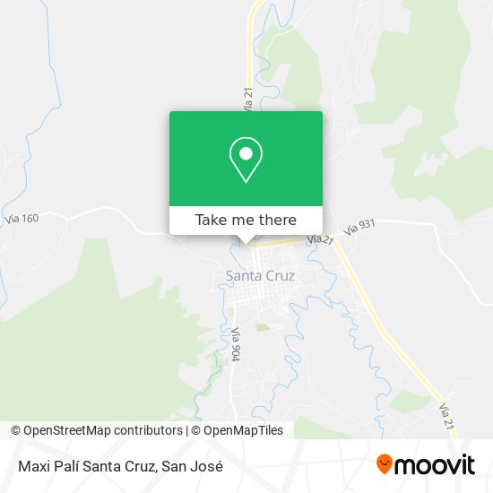 Maxi Palí Santa Cruz map