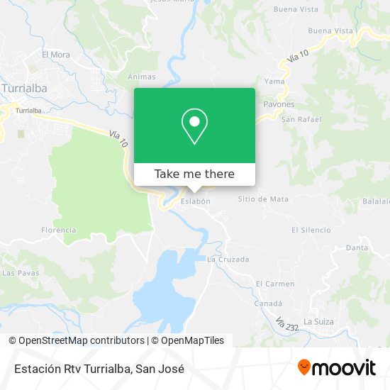 Mapa de Estación Rtv Turrialba