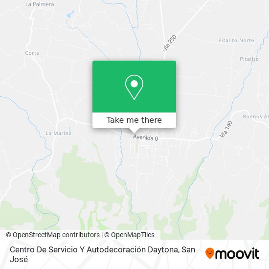 Centro De Servicio Y Autodecoración Daytona map