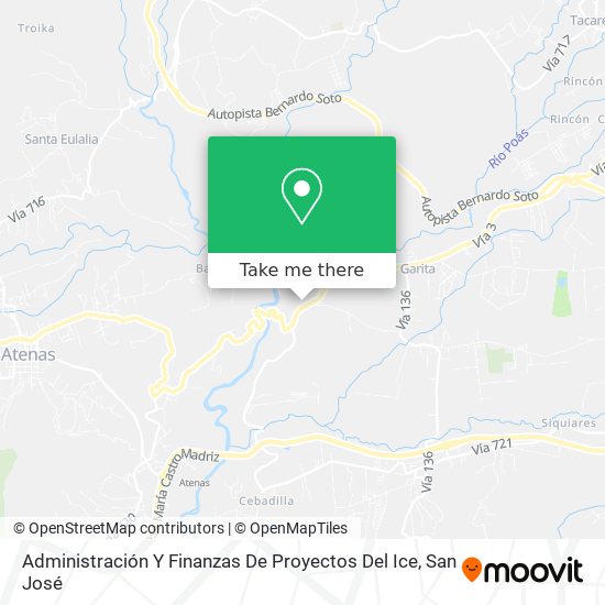 Administración Y Finanzas De Proyectos Del Ice map