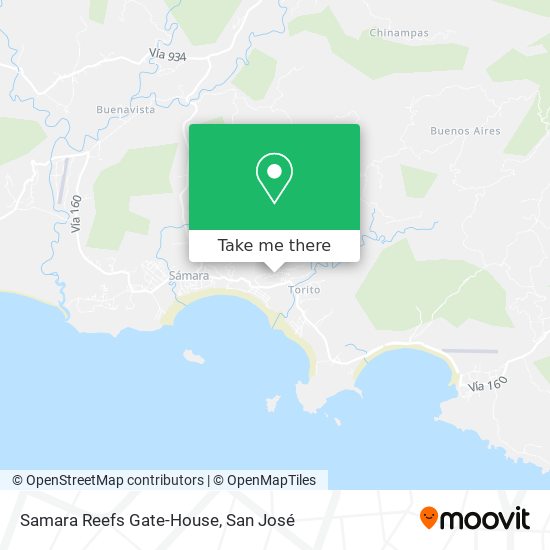 Samara Reefs Gate-House map