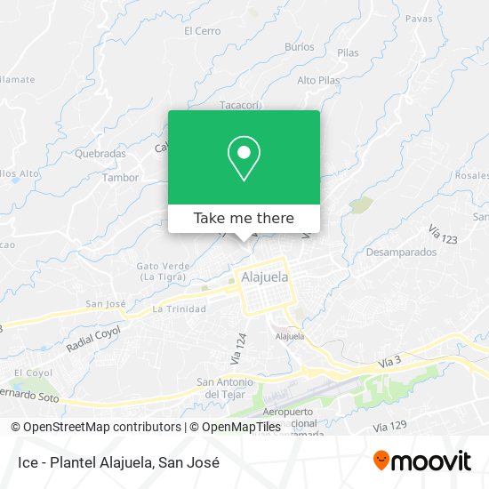 Ice - Plantel Alajuela map