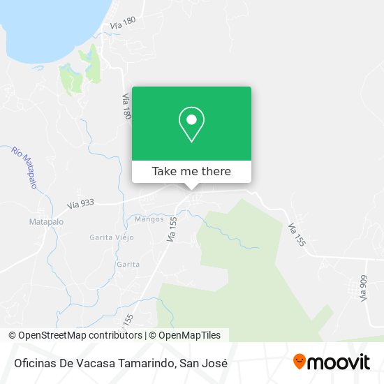 Oficinas De Vacasa Tamarindo map