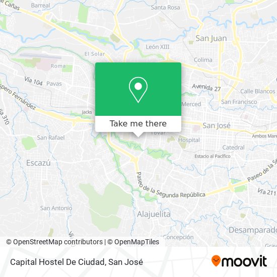 Mapa de Capital Hostel De Ciudad