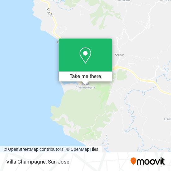 Villa Champagne map