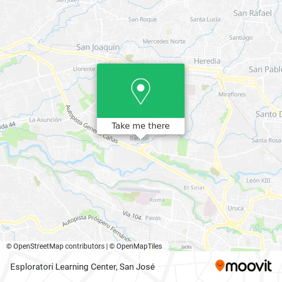 Esploratori Learning Center map