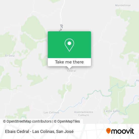 Mapa de Ebais Cedral - Las Colinas