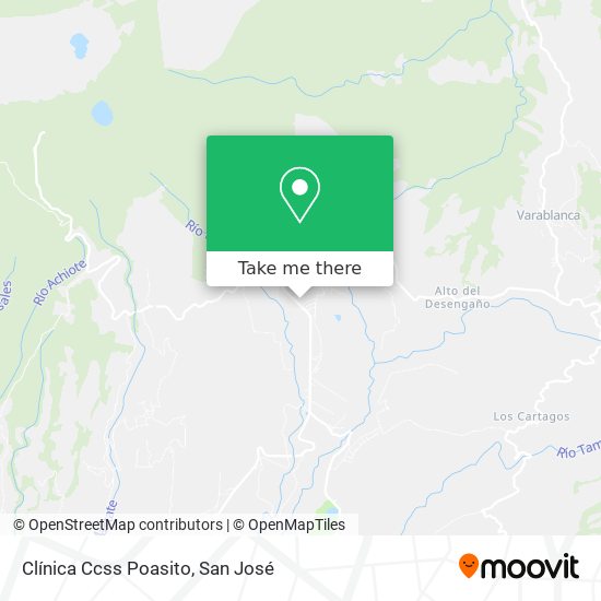 Mapa de Clínica Ccss Poasito