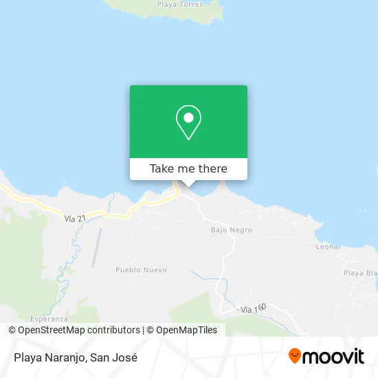 Mapa de Playa Naranjo