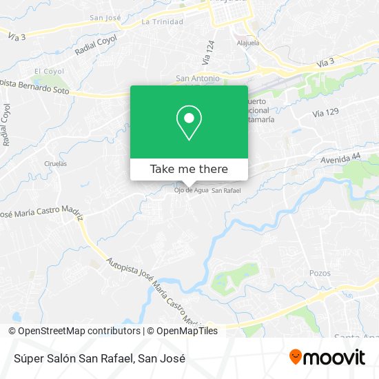 Súper Salón San Rafael map