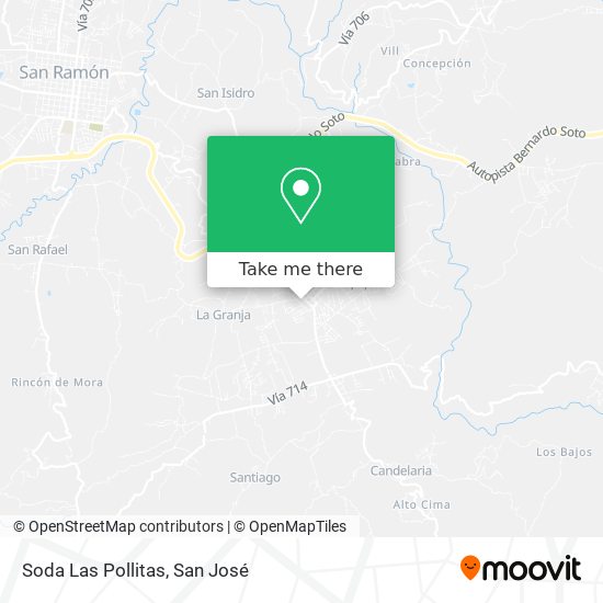 Soda Las Pollitas map