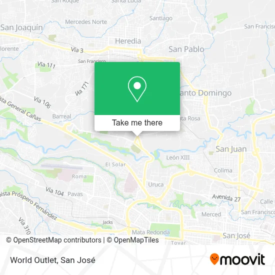 World Outlet map
