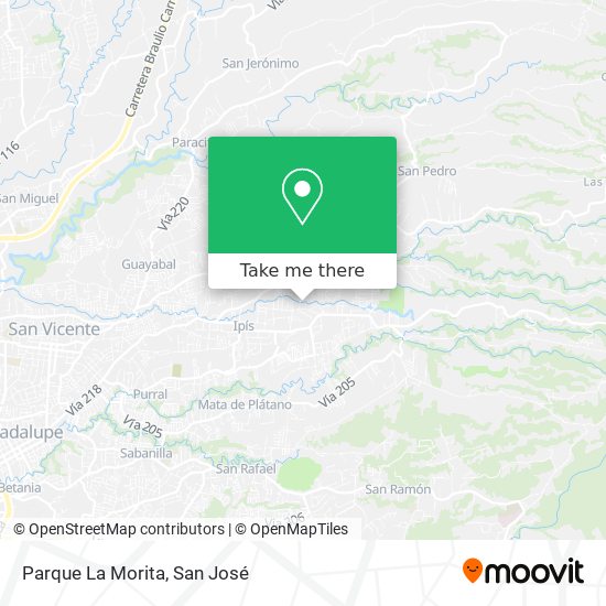 Parque La Morita map