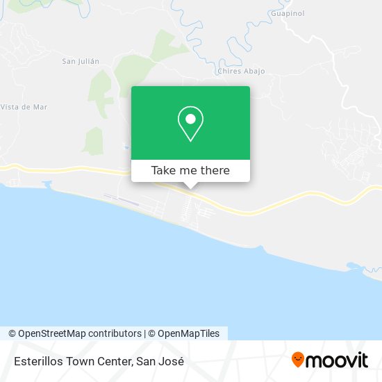 Esterillos Town Center map
