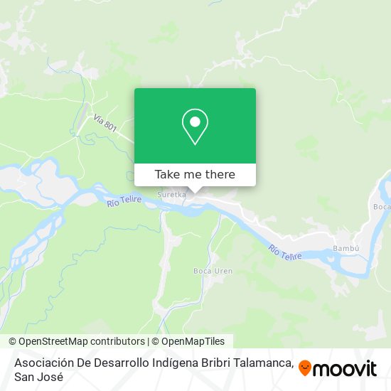 Asociación De Desarrollo Indígena Bribri Talamanca map