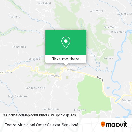 Mapa de Teatro Municipal Omar Salazar
