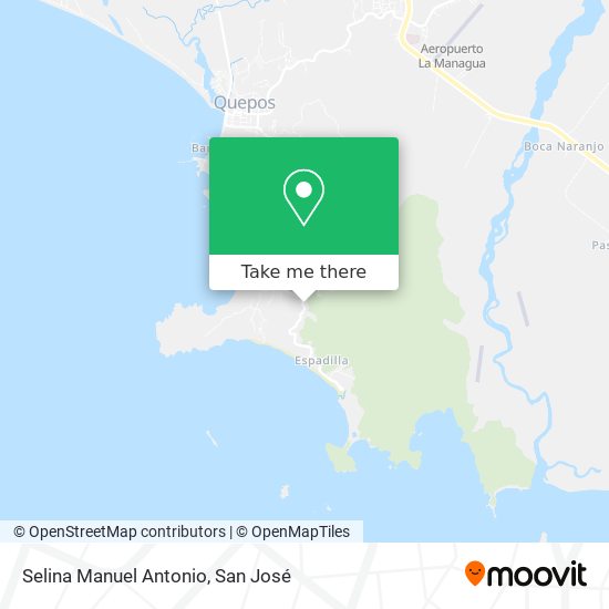 Mapa de Selina Manuel Antonio